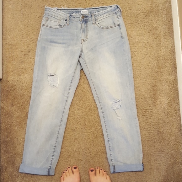 Susina Denim - Susina Boyfriend Cut Light Wash Jean, Sz 28